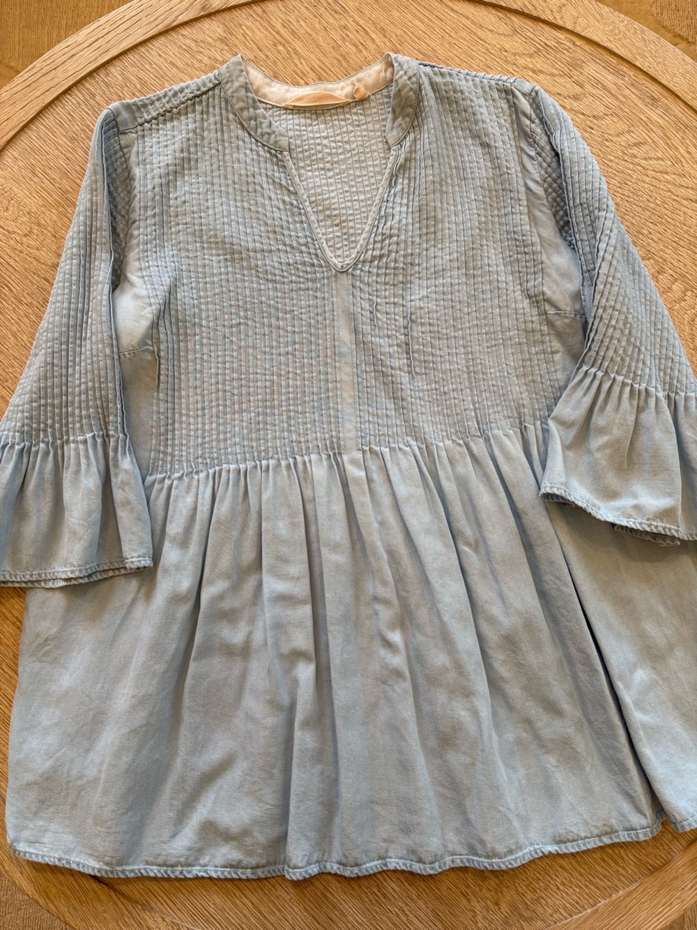 Soft Surroundings Chambray Denim Top - Picture 9 of 15